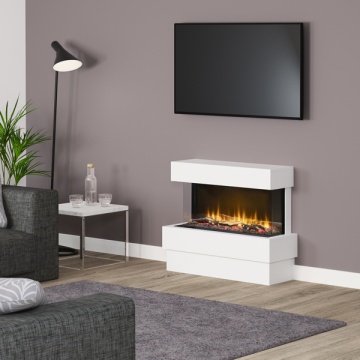 FLARE Collection by Be Modern Avant 750 Floor Standing 3-Sided Electric Fireplace